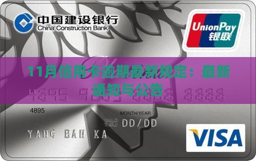 11月信用卡逾期最新规定
