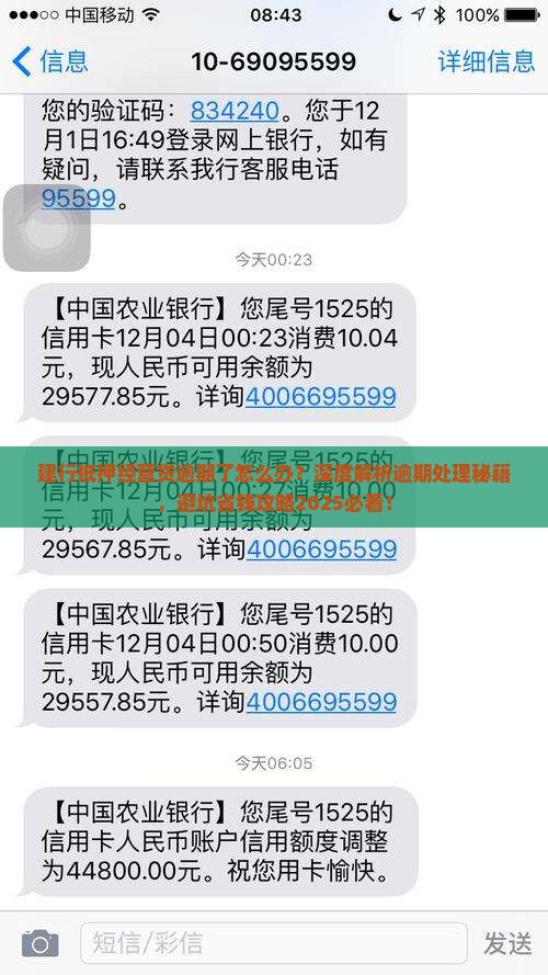 建行抵押经营贷逾期了怎么处理