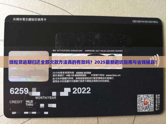 微粒贷逾期归还全部欠款方法与注意事项