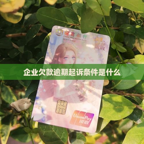 企业贷款逾期诉讼条件是什么