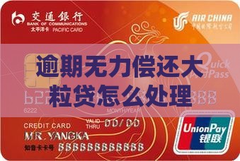 大粒贷逾期无力偿还怎么办