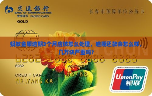 蚂蚁金服逾期3个月应该怎么处理