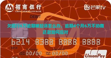 欠招行6万逾期被起诉怎么办