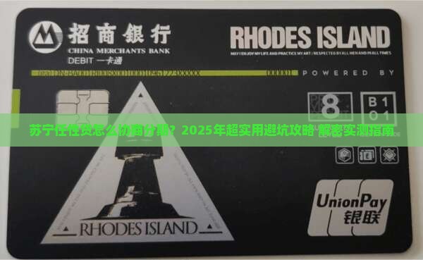 苏宁任性贷协商分期还款流程解析