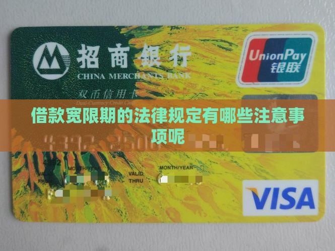 借款宽限期的法律规定有哪些注意事项