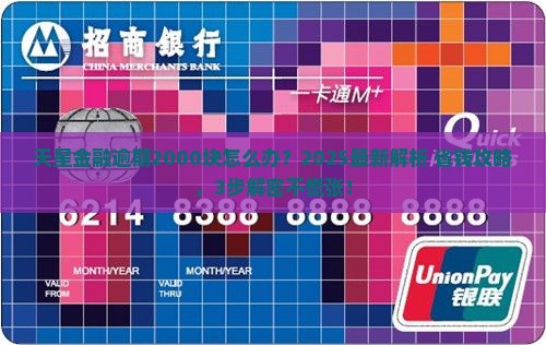 天星金融逾期2000块怎么办