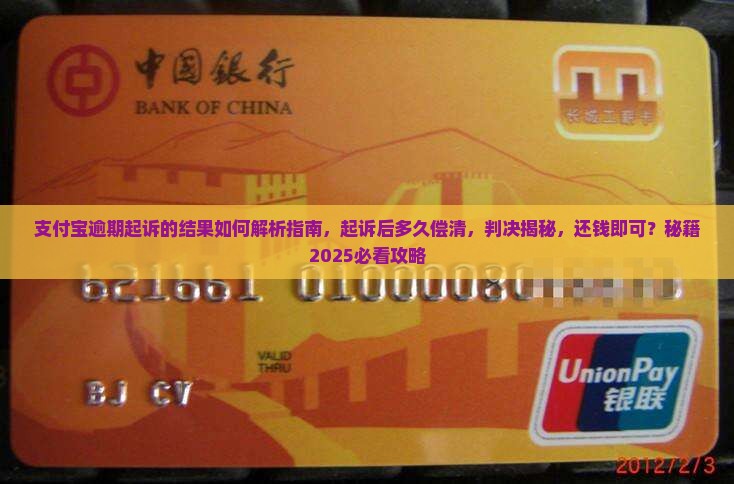 支付宝逾期起诉的结果如何