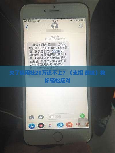 欠信用社20万无力偿还应该怎么处理