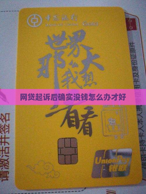网贷起诉后确实没钱怎么办才好