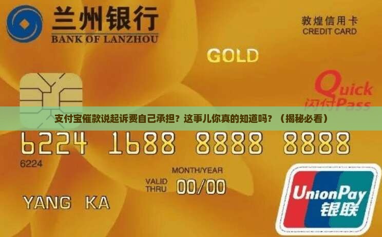 支付宝催款说起诉费自己承担如何处理