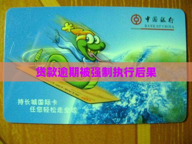贷款逾期被强制执行后果