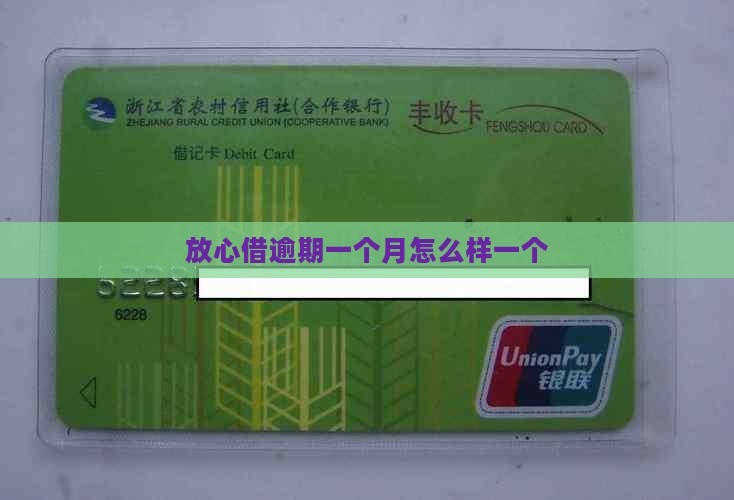 放心借逾期一个月怎么样