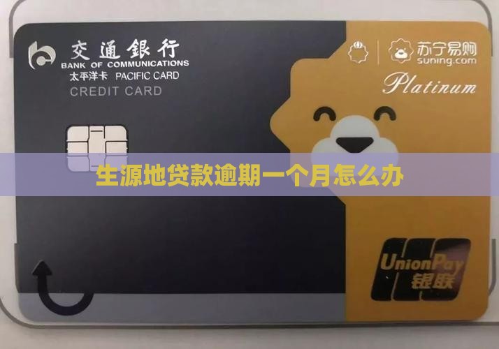 生源地贷款逾期一个月怎么办