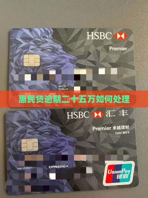 惠民贷逾期二十五万需要如何处理