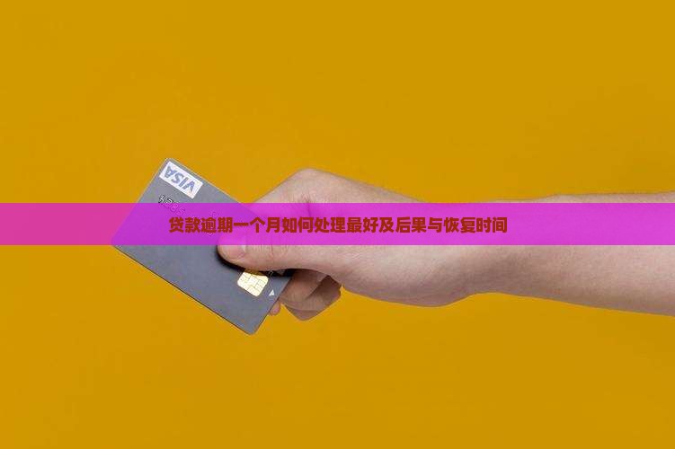 贷款逾期一个月如何处理