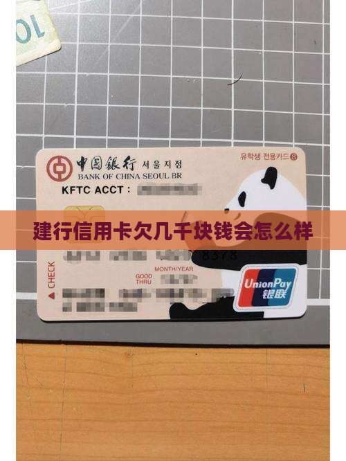 建行信用卡欠几千块钱会怎么样