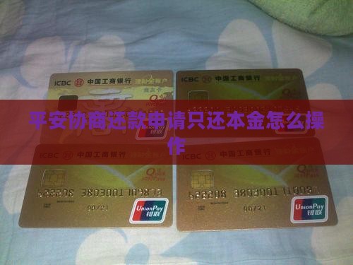 平安协商还款申请只还本金怎么操作