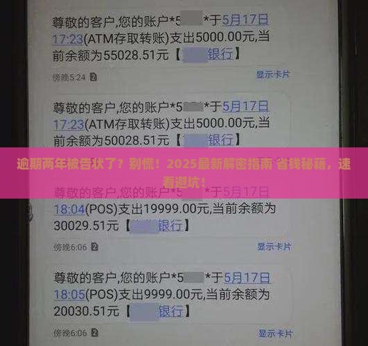 逾期两年要起诉我了怎么办