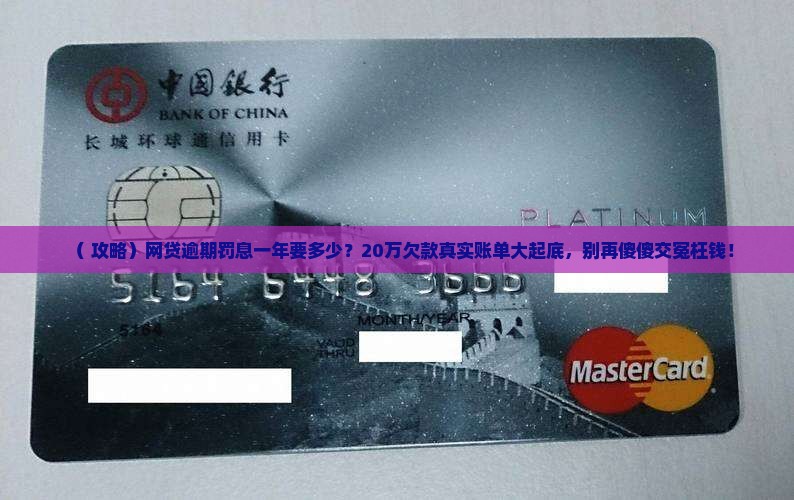 二十万网贷逾期罚息一年多少钱
