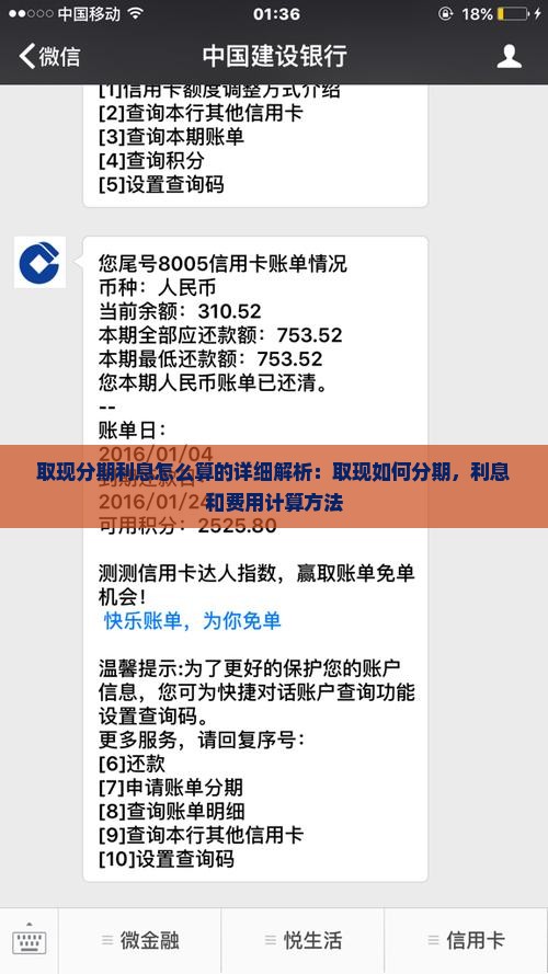 白条取现分期利息怎么算的详细解析