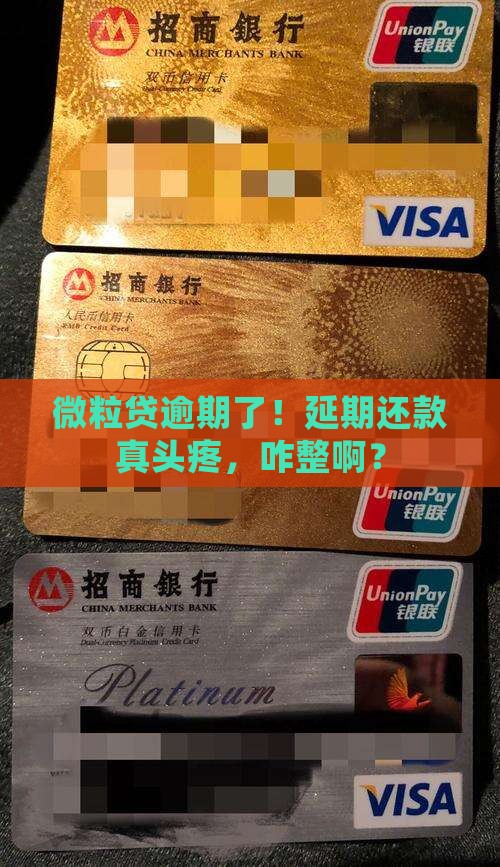 微粒贷逾期延期还款应该怎么处理