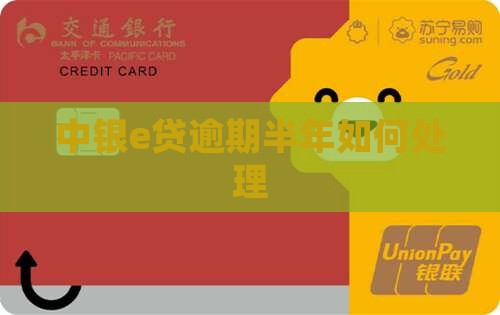 中银e贷逾期半年如何处理