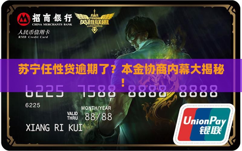 苏宁任性贷逾期协商本金案例详解