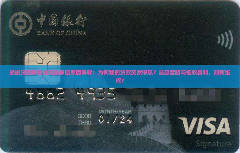 极融贷款停息通知及停息原因解释