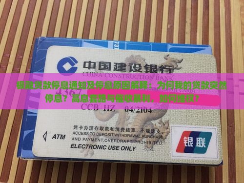 极融贷款停息通知及停息原因解释