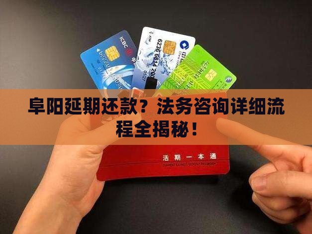 阜阳延期还款法务咨询详细流程解析
