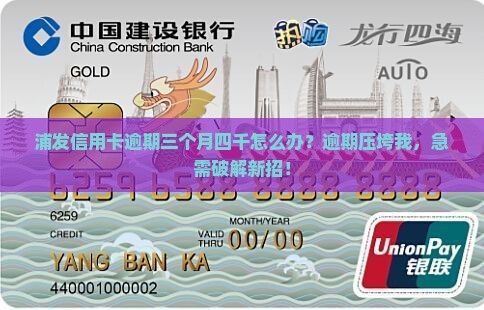 浦发信用卡逾期三个月四千怎么办