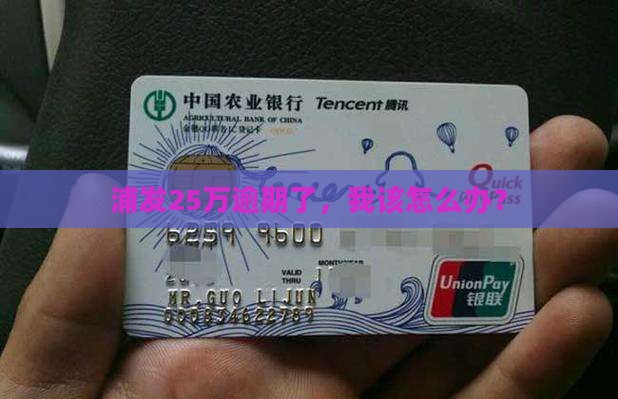 浦发25万逾期如何处理