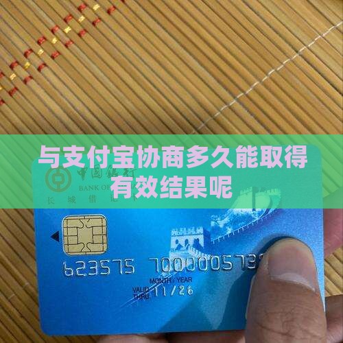 与支付宝协商多久能取得有效结果