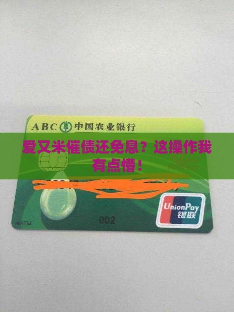爱又米免息催债怎么办
