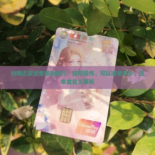 协商还款减免本金技巧