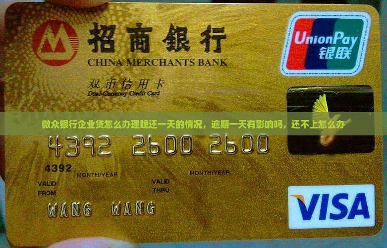 微众银行企业贷怎么办理晚还一天的情况