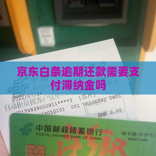 京东白条延期还款需要支付滞纳金吗