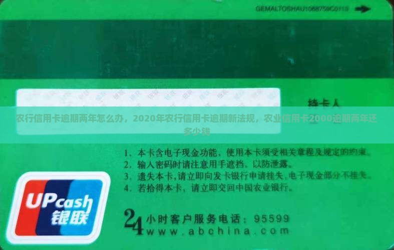 农行信用卡逾期两年怎么办