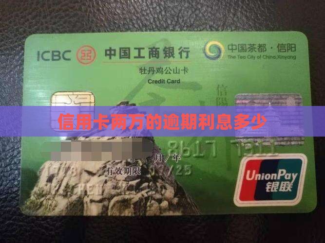 信用卡两万的逾期利息多少
