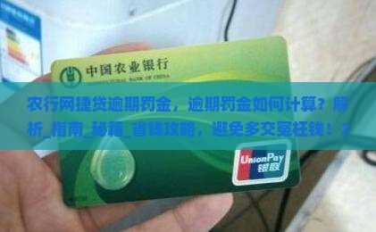 农行网捷贷逾期罚金