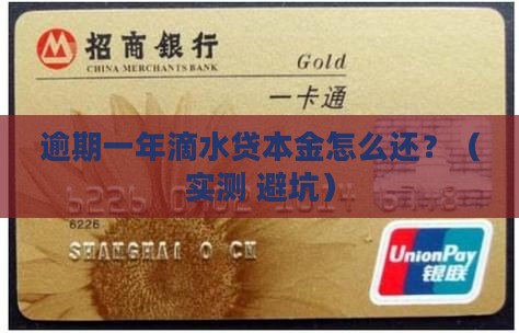 滴水贷逾期一年本金如何结清