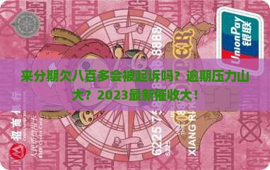 来分期欠八百多会被起诉吗