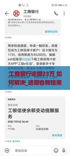 工商银行逾期23万如何解决 工商银行逾期23万如何解决
