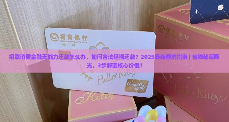 招联消费金融无能力还款怎么办