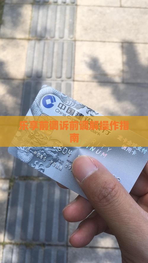 乐享诉前调解怎么操作