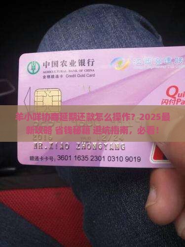 羊小咩可以协商延期还款