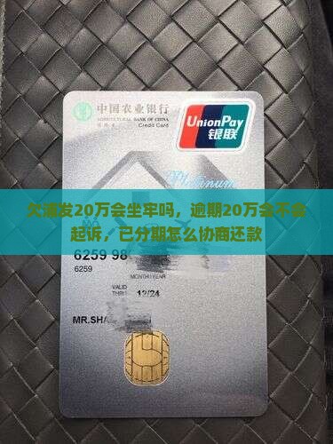 欠浦发20万会坐牢吗