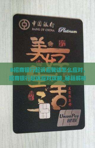 B招商银行起诉后我该怎么应对