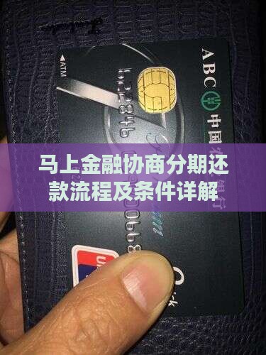 马上金融协商分期还款流程及条件详解