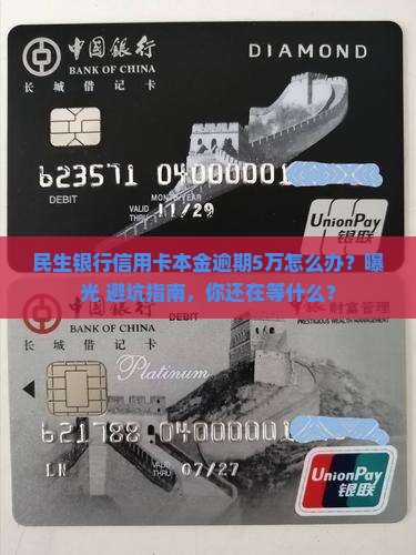 民生银行信用卡本金逾期5万元怎么办